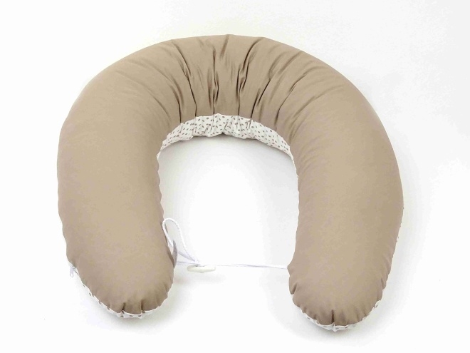 Dojčiace vankúš Maxi BODKA DVOJFAREBMÁ BÉŽOVÁ 100% bavlna5